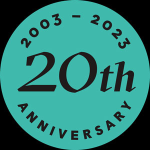 20 anniversary green badge