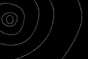 Illustration of a drawn spiral