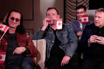 Photograph of Robert Cohen and Rush courtesy of beingcanadianmovie.com