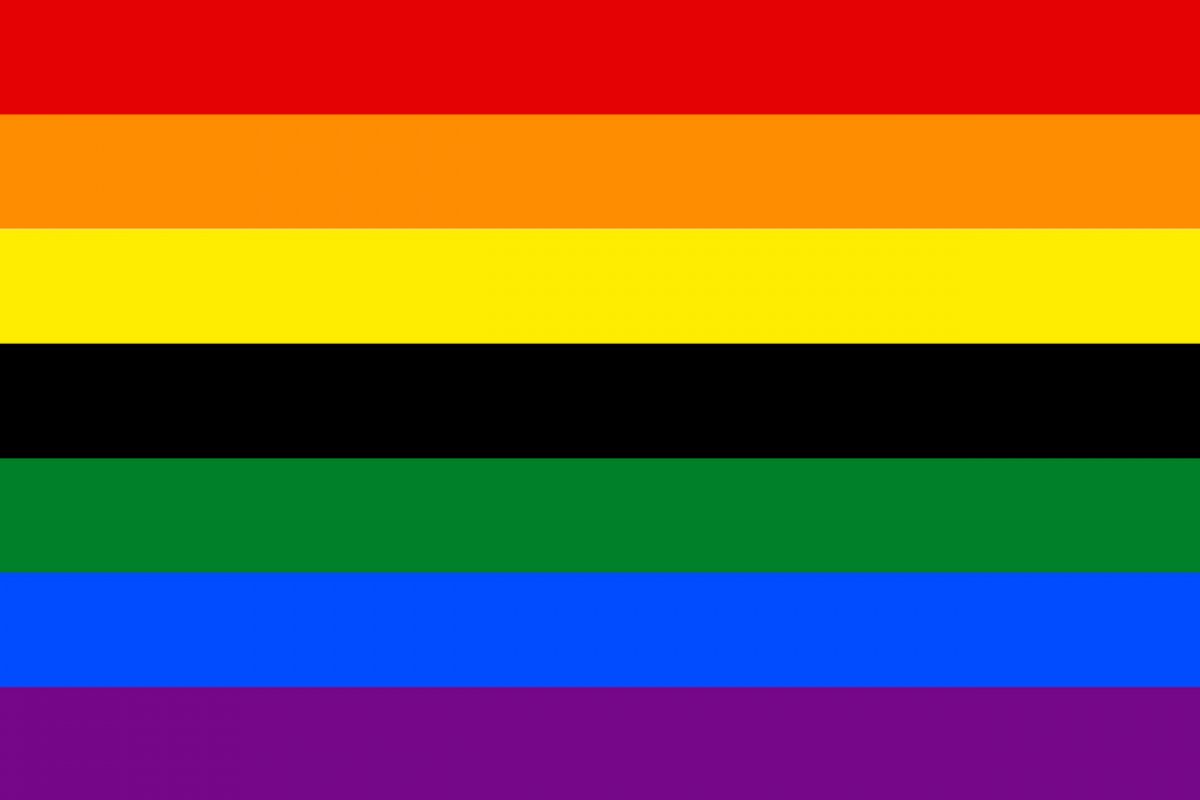 New black gay pride flag