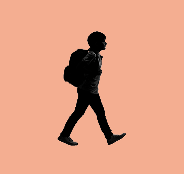 Boy walking