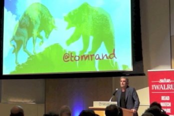 Video still of Tom Rand from The Walrus Talks Climate