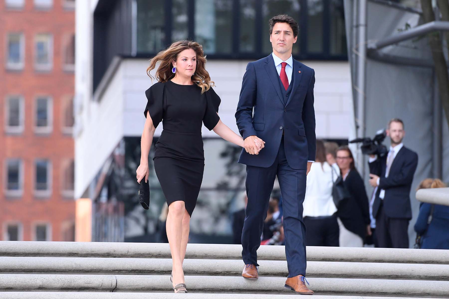 A 2017 photo of Prime Minister Justin Trudeau and his then-wife Sophie Gregoire Trudeau in Hamburg, Germany.