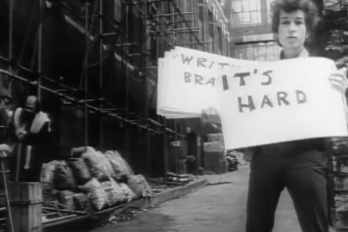 Screenshot from Subterranean Homesick Blues by Bob Dylan
