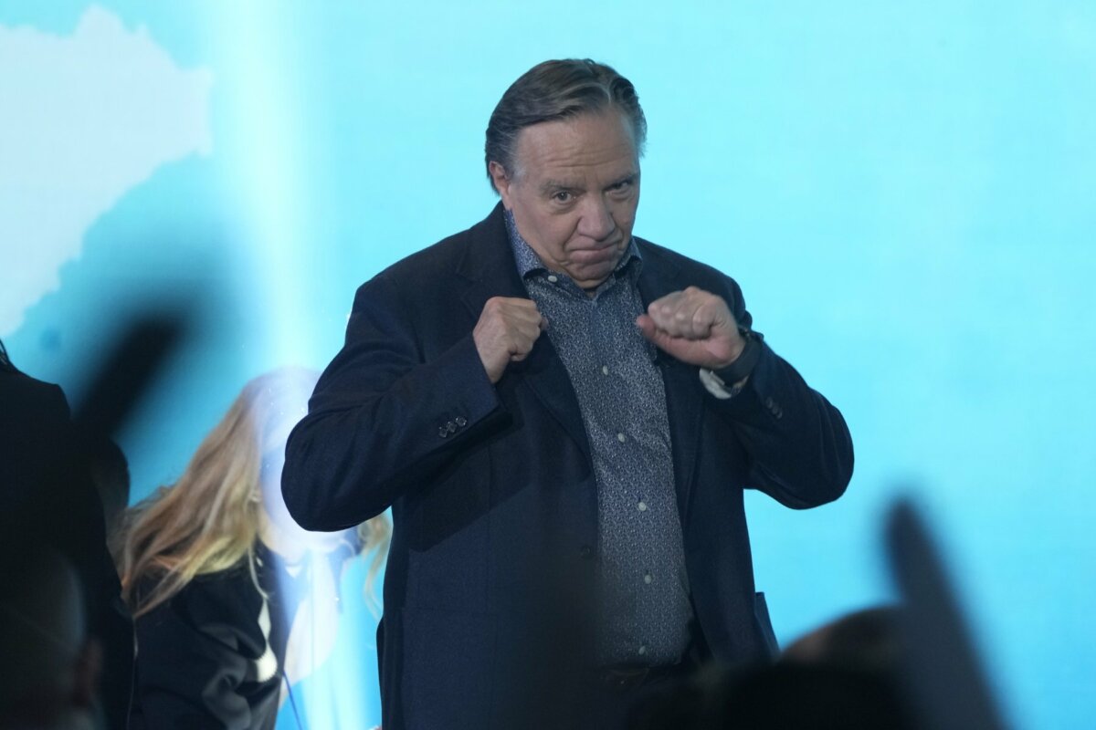 Quebec Premier François Legault at the CAQ convention in 2025. (Adrian ...