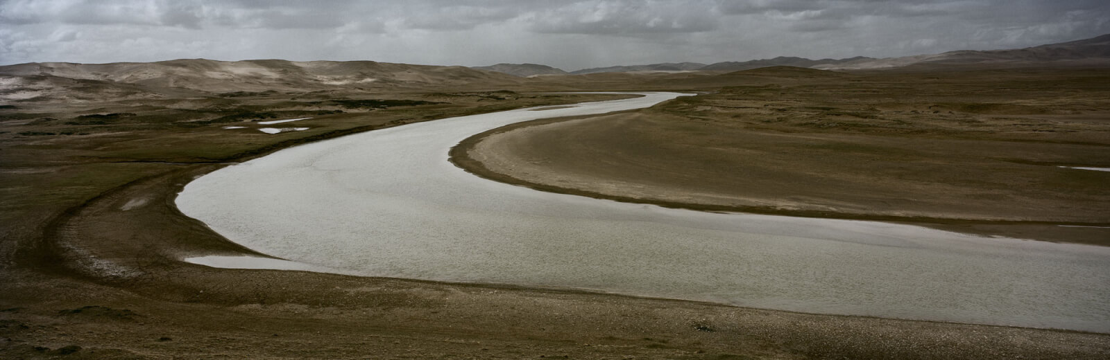 The Sanjianguyan National Nature Reserve, with the Yellow River running through it.