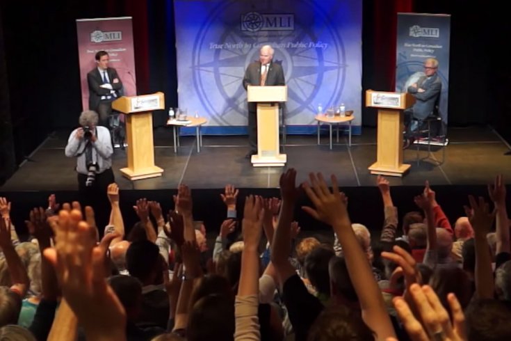 Video still from the Great Canadian Debates series