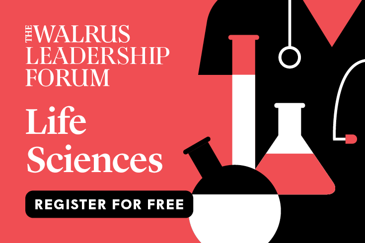 The Walrus Leadership Forum on Life Sciences logo, with text reading 