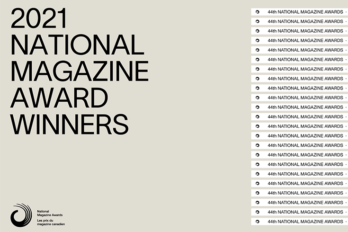 The official logo for the 44th National Magazine Awards for the year 2021.