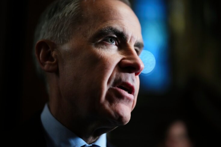 Close up photograph of Prime Minister Mark Carney.