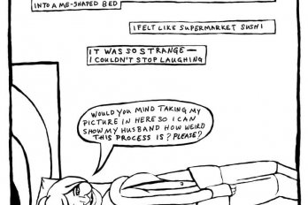 Illustration of a comic by Teva Harrison