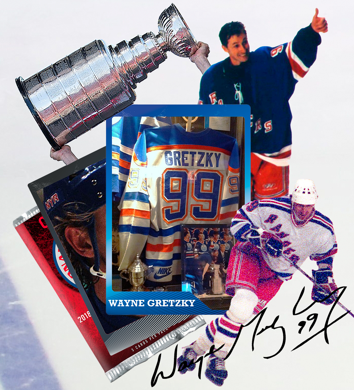 1999 Wayne Gretzky Edmonton Oilers Retirement Pro Player NHL T