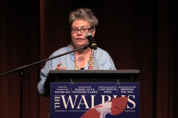 Video still of Alanna Mitchell from The Walrus Talks Water