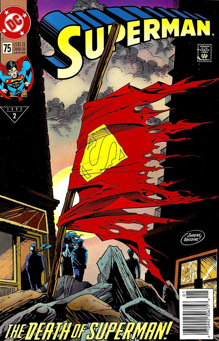Superman Vol. 2, No. 75 cover art