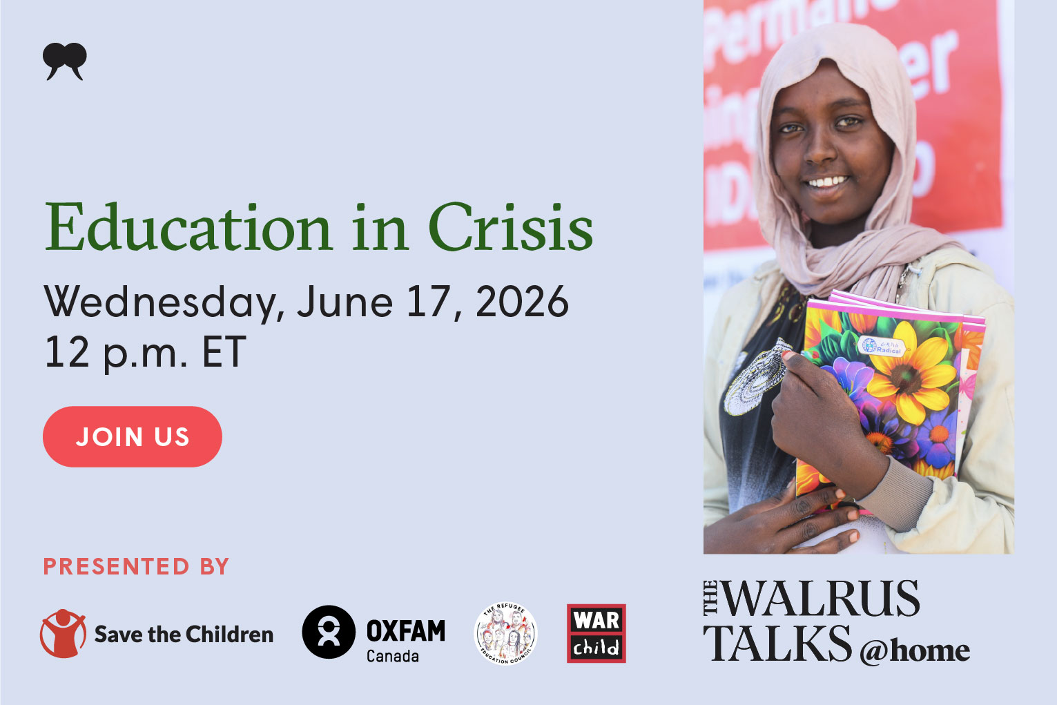 The Walrus Talks at Home: Education in Crisis