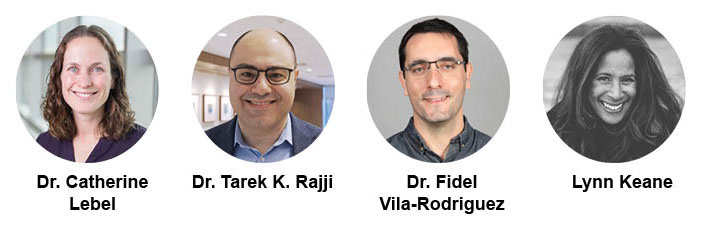 Dr. Catherine Lebel, Dr. Tarek K Rajji, Dr. Fidel Vila-Rodriguez, Lynn Keane