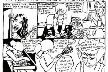 Illustration of a comic by Teva Harrison