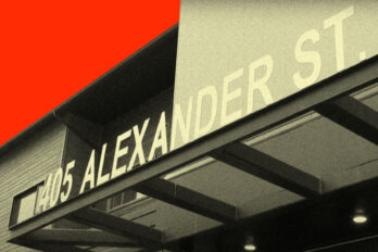 A photo of the front of 405 Alexander Street.