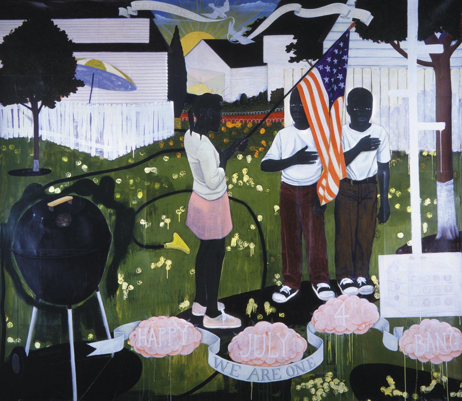 Painting by Kerry James Marshall
