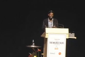 Video still from The Walrus Talks Tomorrow at High Performance Rodeo