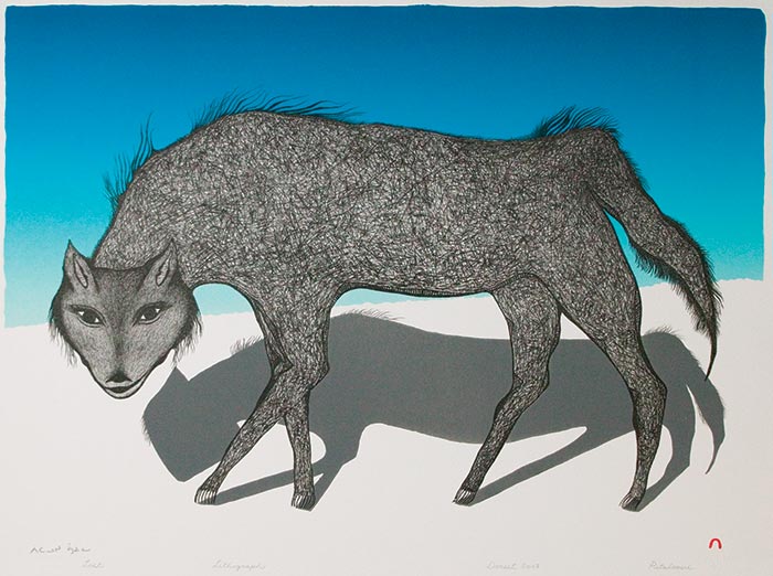 Pitaloosie Saila, Lost, 2007, lithograph, 56.7 x 76.5 cm (Cape Dorset)