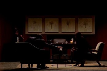 scene from the sopranos in psychiatrist office